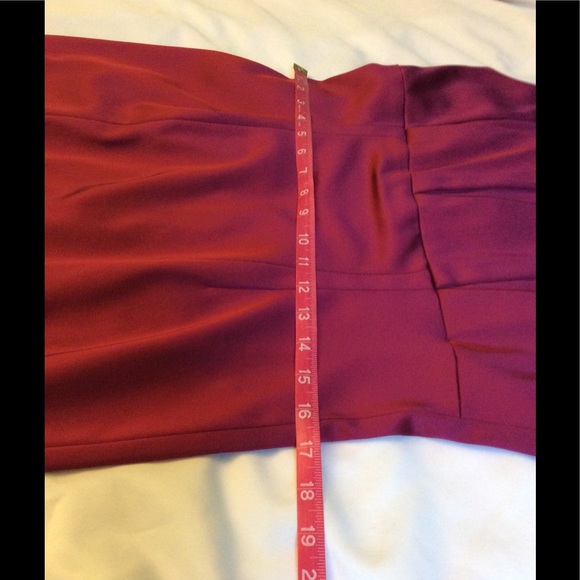 David Meister NWT Deep Red Bodycon Dress Size 12 - Picture 13 of 15